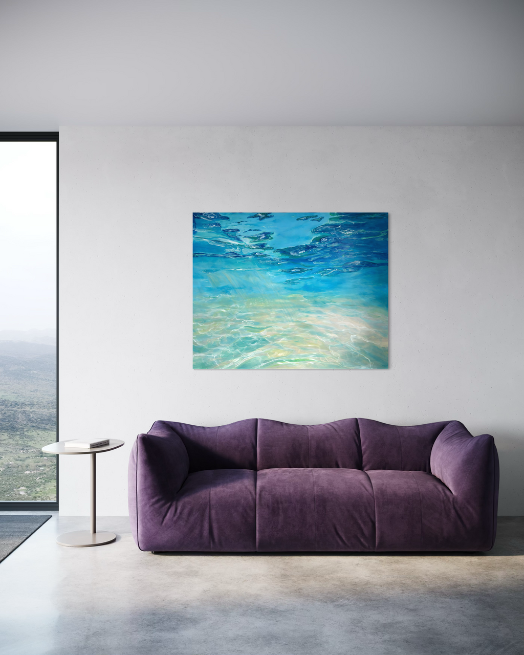 Blue Sea Leinwanddruck: Moderne Kunst in 5 Varianten, ( 20 x 30, 40 x 60, 50 x 75, 60 x 60 , 70 x 100)
